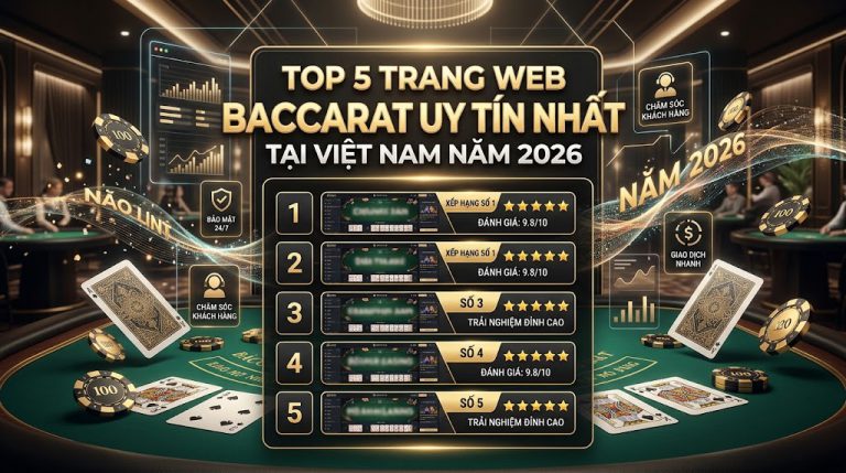 Top 5 trang web chơi Baccarat uy tín nhất tại Việt Nam năm 2026