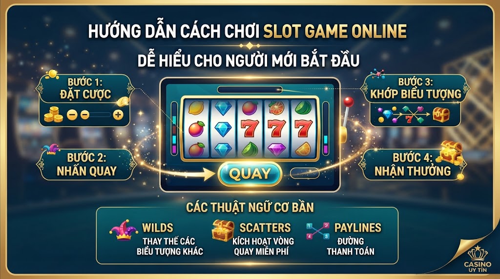 Hướng dẫn cách chơi Slot Game online dễ hiểu cho người mới bắt đầu