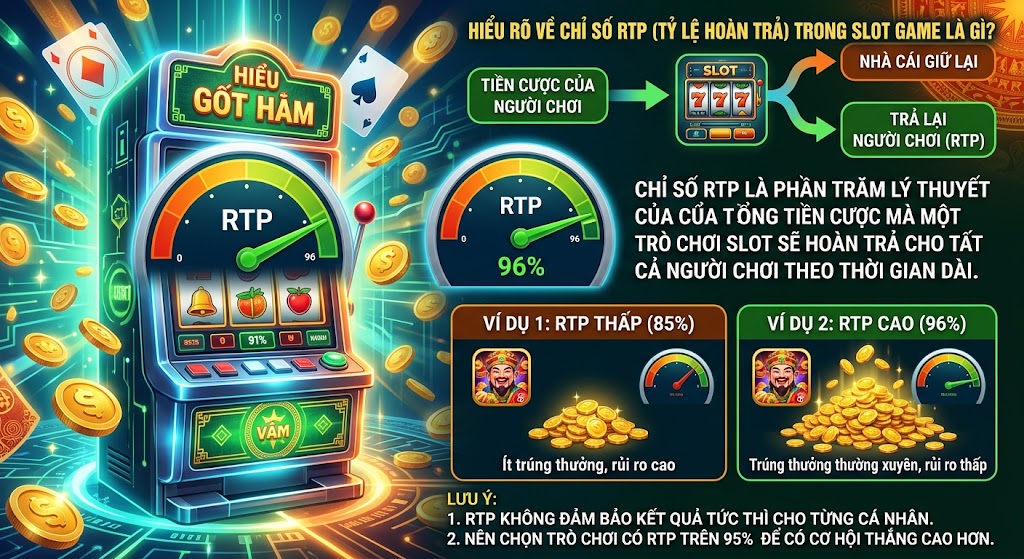 Hiểu rõ về chỉ số RTP (Tỷ lệ hoàn trả) trong Slot Game là gì?