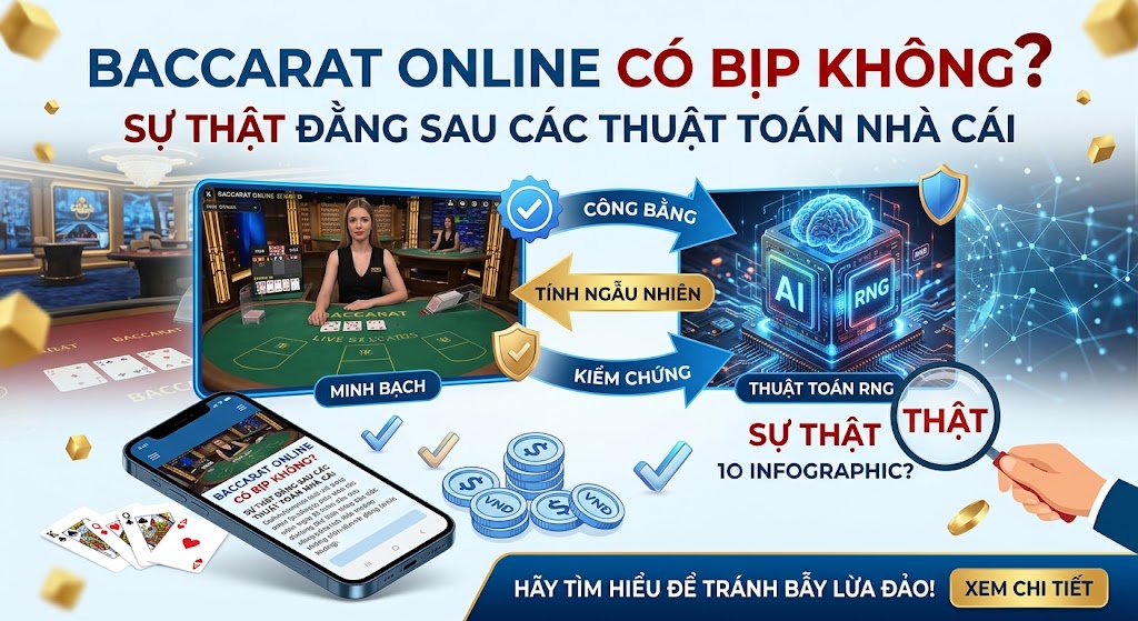Baccarat Online Có Bịp Không? Sự Thật Đằng Sau Các Thuật Toán Nhà Cái