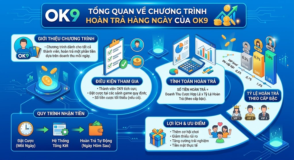 Tổng quan về Chương trình Hoàn trả Hàng ngày của OK9