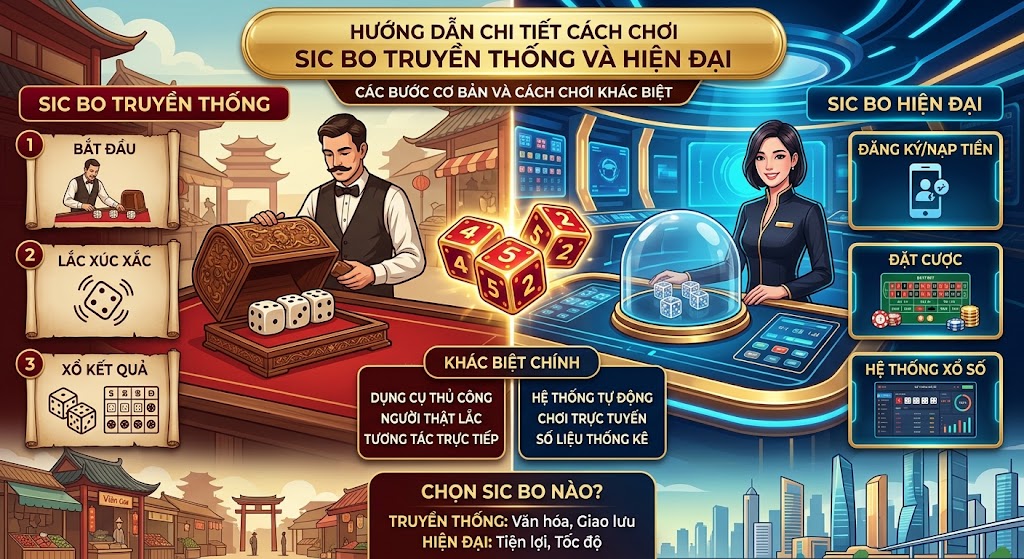 Hướng dẫn chi tiết cách chơi Sic Bo truyền thống và hiện đại